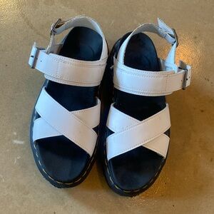White Dr. Marten Sandals